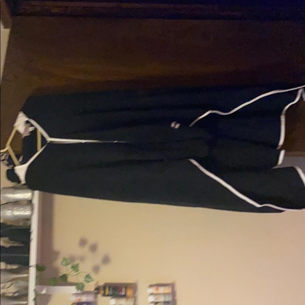 Black and white panda robe